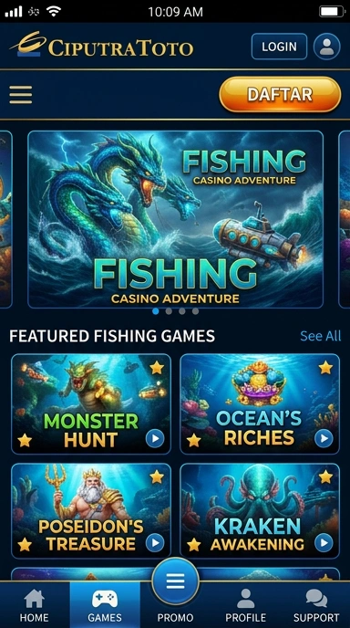 Screenshot fitur pencarian aplikasi di ciputratoto.